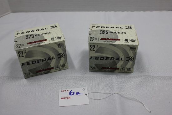 Federal 22 LR 40gr Round Nose; Box of 325
