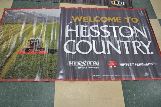 Hesston Vinyl Banner; 71"x36"