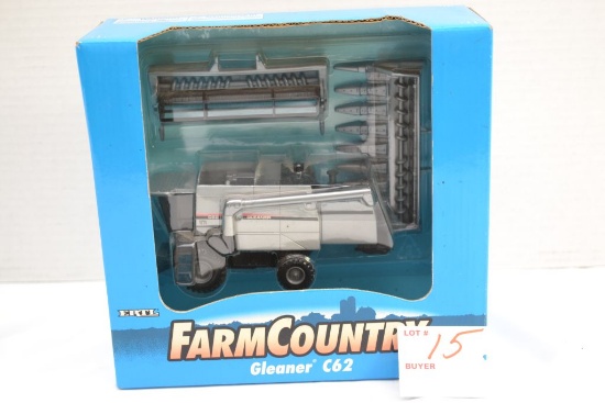 1/64 Scale Ertl Farm Country Gleaner C63 Toy Combine; NIB