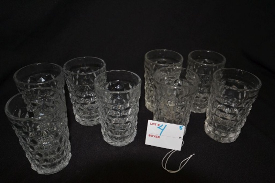 Set of 8 Fostoria "American" Juice Glasses