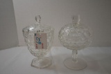 Pair of Covered Candy & Jelly Dishes