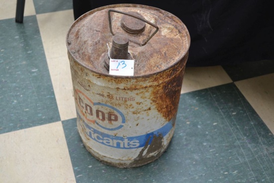 Vintage Coop Oil Can Lubricants