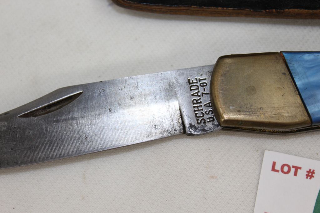 Sold at Auction: schrade usa folding fillet knife really nice