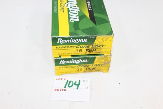 Remington Core-Lokt 35 Remington Cal. 200 Gr. Soft Point Bullet; 2 Boxes 20 Rds/Box