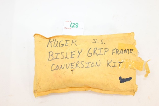 Ruger Stainless Steel Bisley Grip Frame Conversion Kit w/Factory and After-Market Grips, Polished St