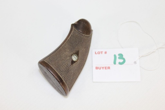 Revolver Walnut Grips; Unmarked