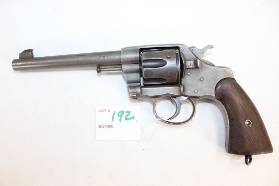 U.S. Army 1903 Officer's Model Colt D.A. 38 Double-Action Revolver w/Lanyard Ring; SN 209453