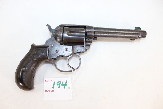 Colt D.A. 38 Double Action Revolver w/Bakelite Grips and 4-3/8" BBL; Early Model; SN 130054