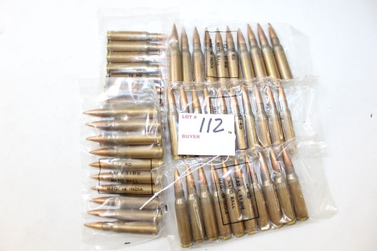 7.62x51 NATO Ball; Made in India; 50 Rds