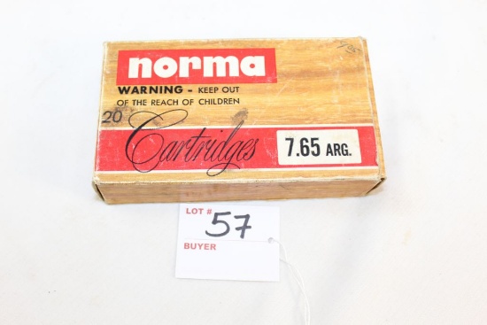 Norma 7.65 Argentine Mauser; 20 Rds