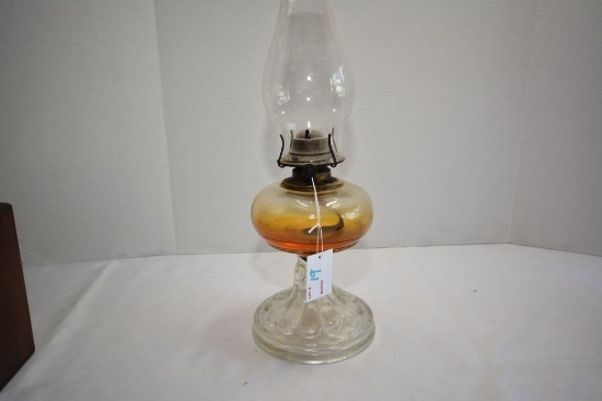 Oil Lamp with Daisy Petal Base
