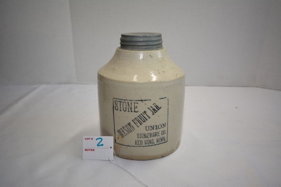 Mason Fruit Jar, Union Stoneware Co., Redwing, MN