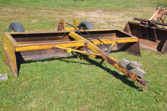 10' Yellow Box Blade, Good Tires, Could Be Set Up To Tilt, Cutting Edge Bent