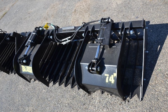74" Rock and Brush Grapple, Narrow Tines