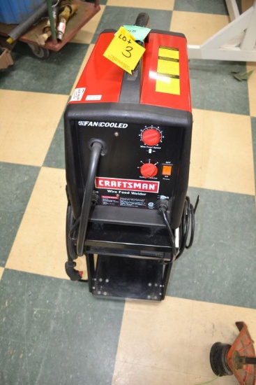 Craftsman 20569 Wire Feed Welder, 120v, Flux Core Wire, On Cart, LIKE NEW