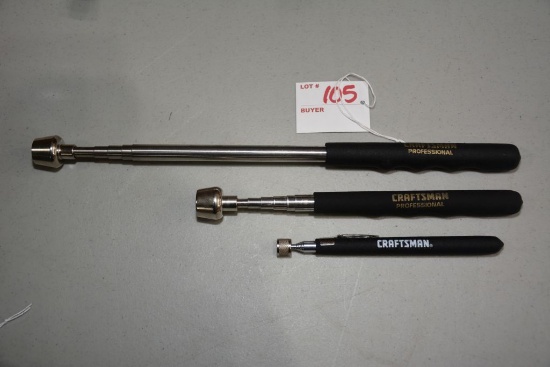 Set of 3 Craftsman Telescoping Hand Magnets