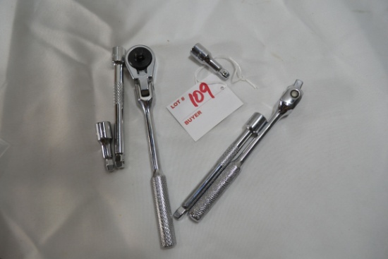 SK 8-Piece 1/4" Drive Socket Wrench and Extension Set