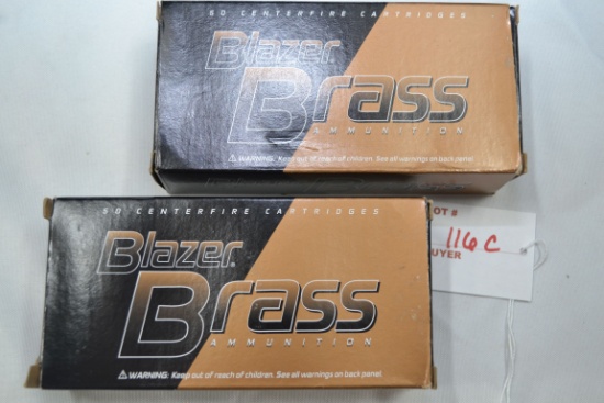 Blazer Brass 9mm Luger 115 gr. FMJ Centerfire Cartridges; 90 Rds.