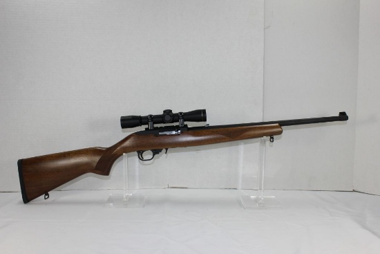 Ruger Model 10/22 .22 LR Sporter w/18-1/2" BBL and Leupold FX-1 4x28mm Rimfire Scope; Ruger Soft Cas