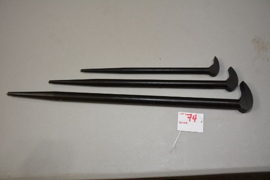 SK 3-Piece Prybar Set including 12", 18" and 21"