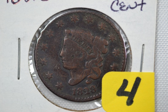 1828 Large Cent (F-VF)