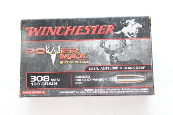 Winchester PowerMax .308 Win. 180 Gr. Bonded Rapid Expansion PHP; 20 Rds.
