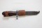 AK Bayonet w/Metal Scabbard, Leather Frog, and Built-In Fence Cutter; SN SBT2363; Matching Numbers;