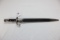 Brazilian FN Mauser Model 1924/35 Bayonet w/Leather Scabbard; 15