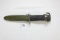 Bren-Dan M4 Bayonet w/Scabbard; 6-1/2