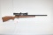 Savage Model 93R17 17 HMR Cal. Bolt Action Rifle w/Heavy BBL, Checkered Stock, and Tasco 3x9x40 Scop