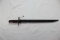 Japanese Bayonet w/Metal Scabbard for Type 99/38; Izawa; SN 4297; 15-1/2