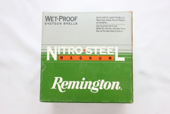 Remington Nitro-Steel Magnum 10 Ga. 3-1/2" 1-3/4 Oz. 2 Shot Shotgun Shells; 1 Box, 25 Rds./Box