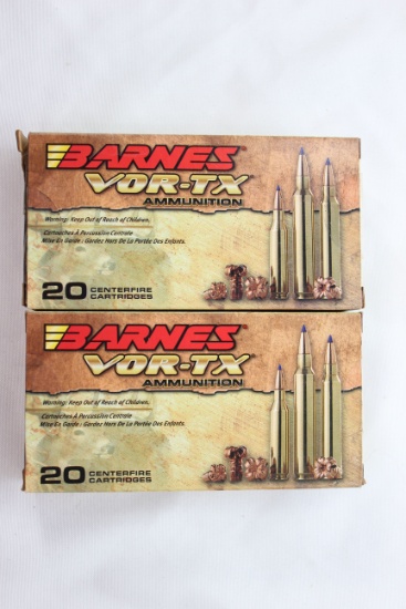 Barnes Vortex .243 Win. 80 Gr. Tipped TSX BT; 2 Boxes, 20 Rds./Box