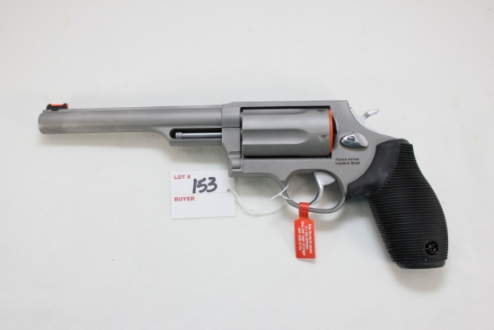 Taurus Judge S.S. .45 Colt/.410 2-1/2" Cham. Double Action Revolver w/6-1/2" BBL and Original Box; S