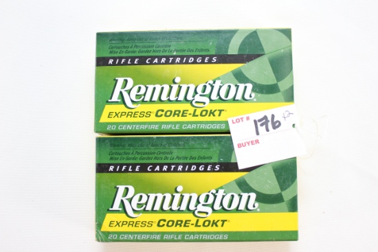 Remington Core-Lokt .257 Roberts 117 Gr. Soft Point Cartridges; 2 Boxes, 20 Rds./Box