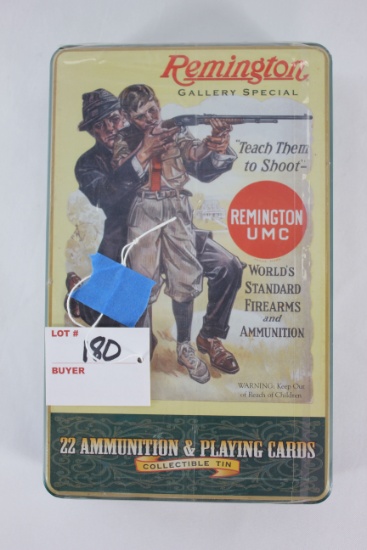 Remington Shooting Gallery Special Gift Set with .22 High Velocity Cartridges and 1 Deck Playing Car