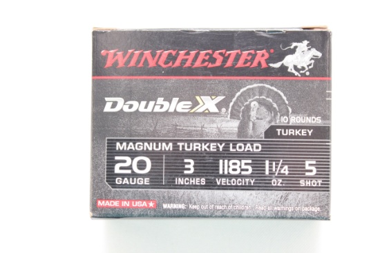 Winchester XX Magnum 20 Ga. 3" No. 5 Shot Turkey Shotgun Shells; 10 Rds.