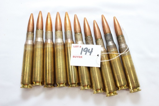 50 Cal. BMG 660 Gr. FMJ Cartridges; 10 Rds.