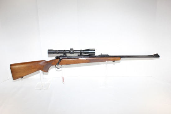 Winchester Model 70 Action 9.3x62 Cal. Rifle; Checkered Walnut Stock, Fixed Sights, Fixed Power 40mm