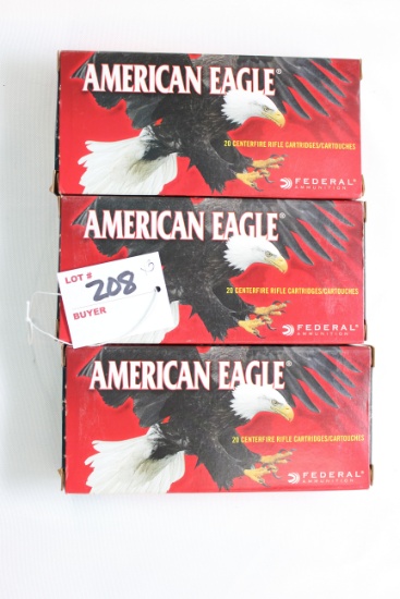 Federal American Eagle .22-250 Cal. 50 Gr. JHP; 3 Boxes, 20 Rds./Box