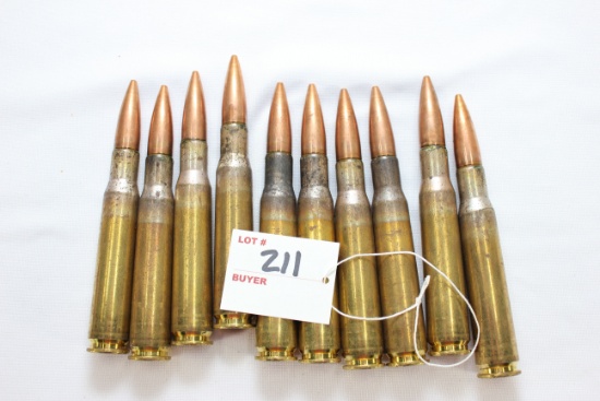 50 Cal. BMG 660 Gr. FMJ Cartridges; 10 Rds.