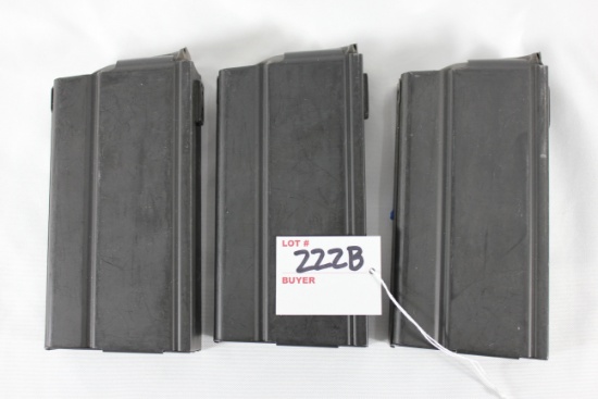 3-Factory Springfield Armory 20 Rd. .308 Magazines; Like New
