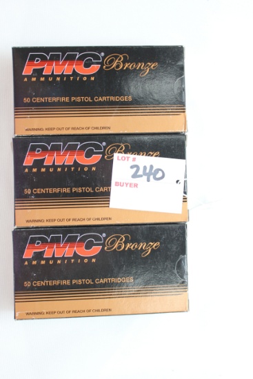 PMC 9mm 115 Gr. FMJ; 3 Boxes, 50 Rds./Box