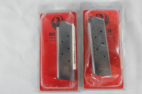 2-New Factory Ruger SR 1911 7 Rd. Magazines