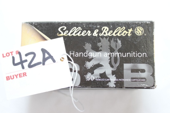 Sellier & Bellot 9mm Luger 124 Gr. FMJ Cartridges; 2 Boxes, 50 Rds./Box