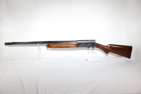 Browning A5 12 Ga. 2-3/4" Cham. Shotgun w/24" Solid Rib Poly Choke BBL, Engraved Receiver, and Check