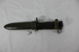US GI M7 Earlier Model Bayonet w/Scabbard for M16/AR15; 6-1/2