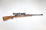 Winchester Model 70 Action 9.3x62 Cal. Rifle; Checkered Walnut Stock, Fixed Sights, Fixed Power 40mm
