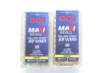 CCI Maxi Mag Varmint .22 Magnum 40 Gr. JHP; 2 Boxes, 50 Rds./Box
