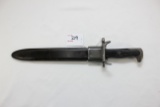 Original US GI M1 Garand 1955 Bayonet w/Matching Black Scabbard; Marked FKF; 9-3/4